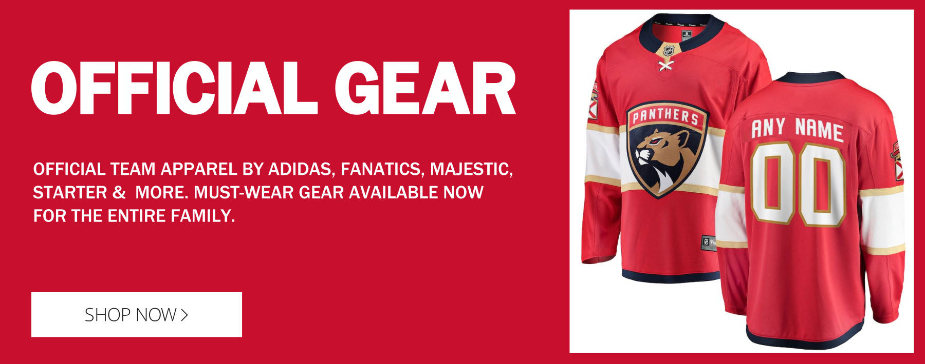 Officially Licensed Florida Panthers Gear and Merchandise 