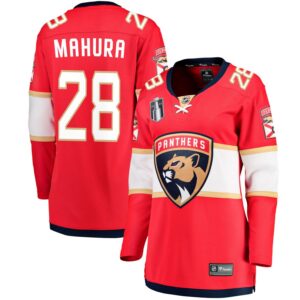 Josh Mahura Women's Fanatics Branded Red Florida Panthers 2023 Stanley Cup Final Home Breakaway Custom Jersey