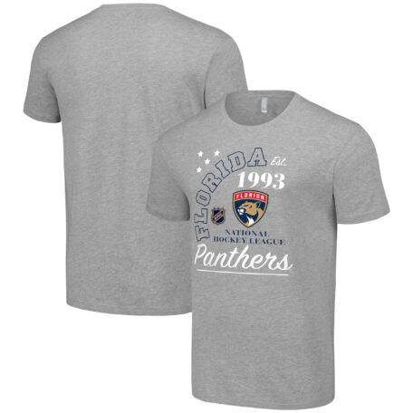 Men's Starter Heather Gray Florida Panthers Arch City Team Graphic T-Shirt