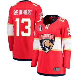 Sam Reinhart Women's Fanatics Branded Red Florida Panthers 2023 Stanley Cup Final Home Breakaway Custom Jersey